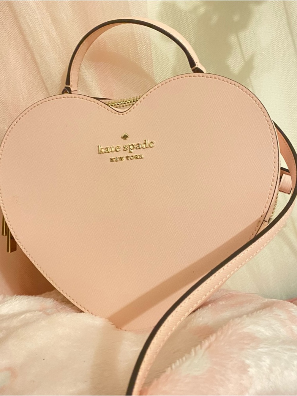 kate spade Pink Heart-Shaped Crossbody Bag